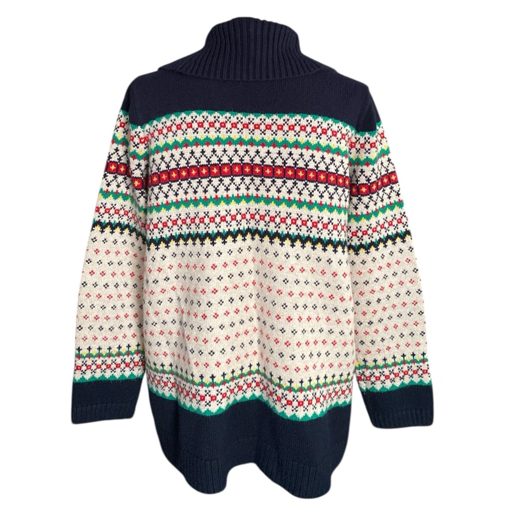 Talbots Women’s Fair Aisle Shawl Collar Open Knit… - image 6